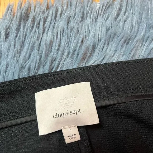 Cinq A Sept Black Cropped Pants Size 6 - Picture 7 of 7